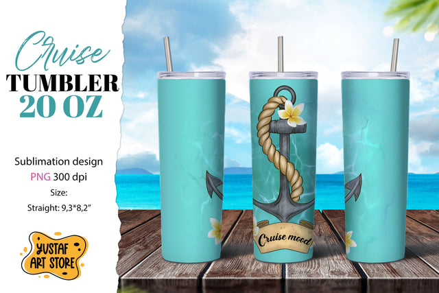 Cruise tumbler sublimation. Cruise mood. Anchor sublimation Sublimation Yustaf Art Store 