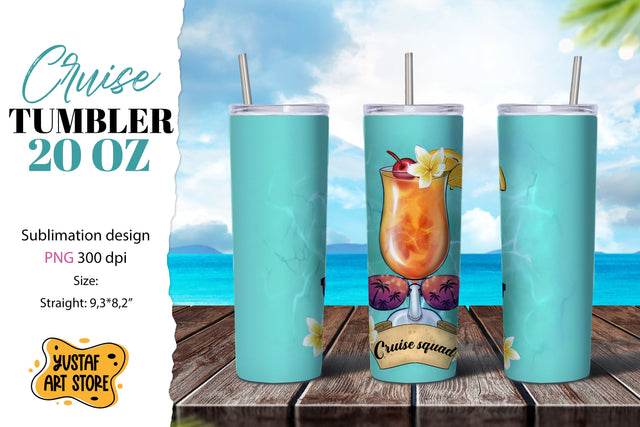 Cruise tumbler sublimation. Cruise squad. Vacation tumbler Sublimation Yustaf Art Store 