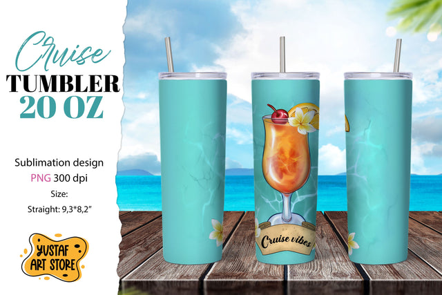 Cruise tumbler sublimation. Cruise vibes. Vacation tumbler Sublimation Yustaf Art Store 