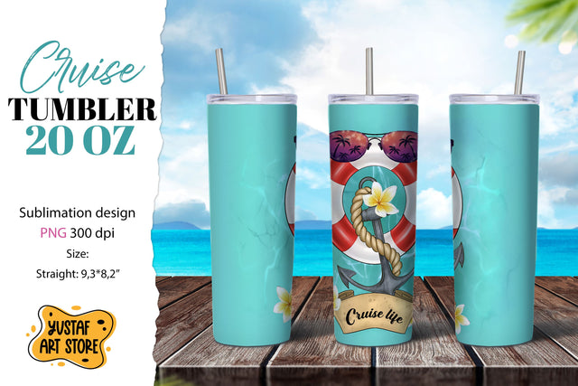 Cruise tumbler sublimation design. Cruise life Sublimation Yustaf Art Store 