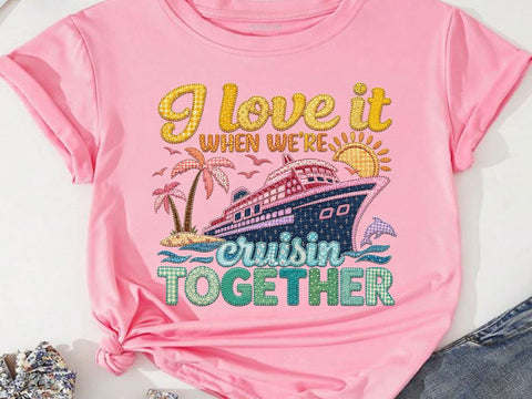 Cruisin Together Cruise Ship PNG SVG artprintfile 