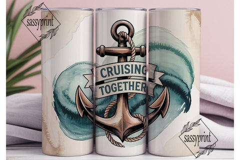Cruising Together 20oz Tumbler Wrap Sublimation sassyprint 