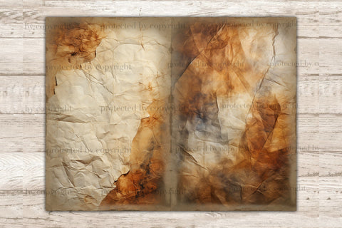 Crumpled Paper Junk Journal Pages | Vintage Collage Sheet SVG GlamArtZhanna 