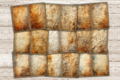 Crumpled Paper Junk Journal Pages | Vintage Collage Sheet SVG GlamArtZhanna 