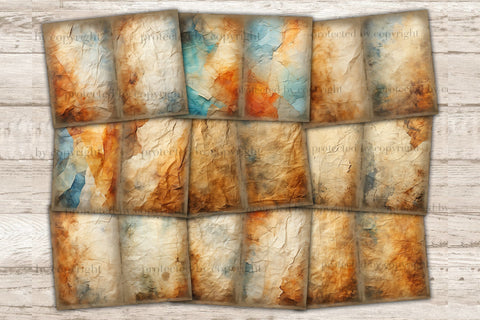 Crumpled Paper Junk Journal Pages | Vintage Collage Sheet SVG GlamArtZhanna 