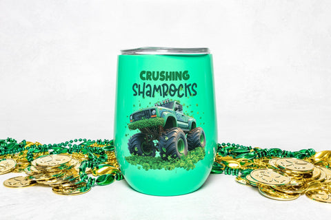 Crushing Shamrocks, St. Patricks Day Sublimation Sublimation CraftLabSVG 