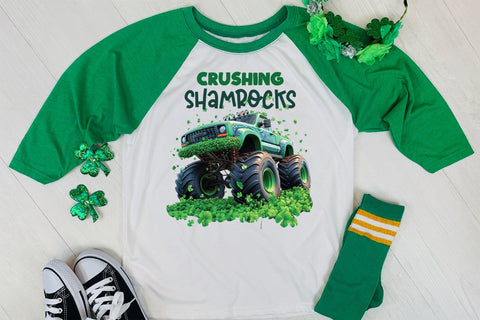 Crushing Shamrocks, St. Patricks Day Sublimation Sublimation CraftLabSVG 
