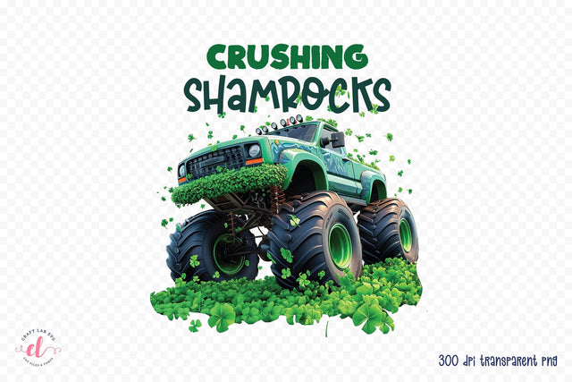 Crushing Shamrocks, St. Patricks Day Sublimation Sublimation CraftLabSVG 