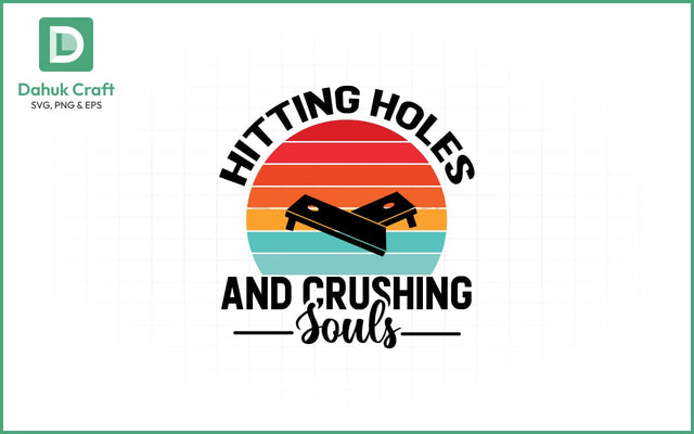 Crushing Souls SVG – Cornhole Retro Crushing Souls SVG PNG & EPS V26 SVG dahukdesign 