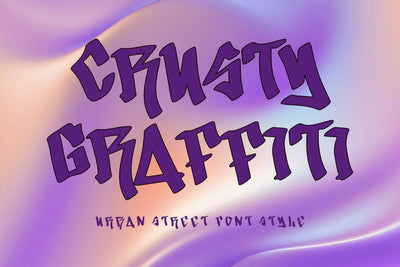 Crusty Graffiti Font Prasetya Letter 