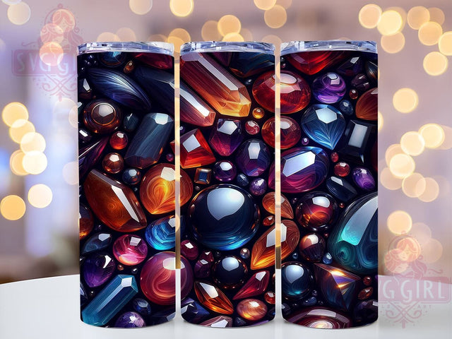 Crystal Tumbler, Mineral Design, 20oz Sublimation Wrap, Geode Art, Nature Lover Gift, Digital Download, Boho Decor Sublimation SvggirlplusArt 