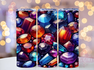 Crystal Tumbler, Mineral Design, 20oz Sublimation Wrap, Geode Art, Nature Lover Gift, Digital Download, Boho Decor Sublimation SvggirlplusArt 