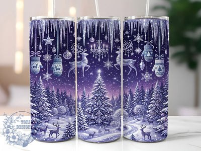 Crystal Winter Wonderland 20oz Tumbler, Crystal Winter, Winter Wonderland, Crystal Wonderland, Wonderland Tumbler, Crystal Tumbler, Winter Tumbler PNG, Wonderland PNG Sublimation ToriDesigns 
