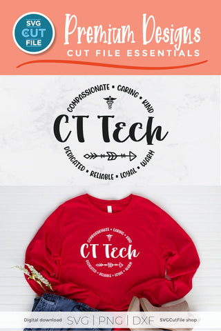 CT Tech svg, CT Technologist svg, Computed tomography svg SVG SVG Cut File 