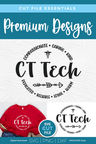 CT Tech svg, CT Technologist svg, Computed tomography svg SVG SVG Cut File 