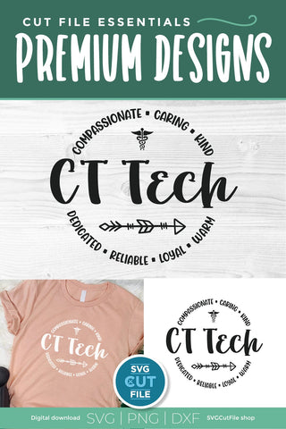 CT Tech svg, CT Technologist svg, Computed tomography svg SVG SVG Cut File 