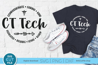 CT Tech svg, CT Technologist svg, Computed tomography svg SVG SVG Cut File 