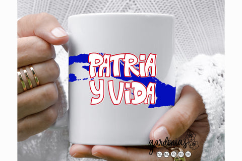 Cuba Patria y Vida Graffiti SVG SVG Gardenias Art Shop 