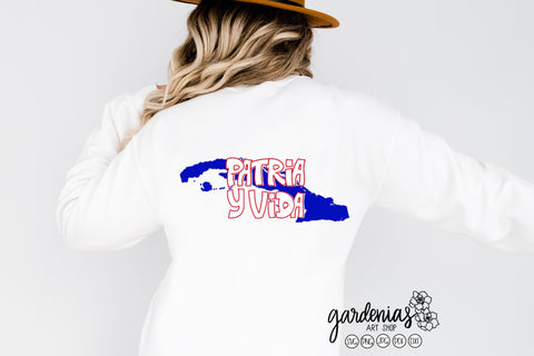 Cuba Patria y Vida Graffiti SVG SVG Gardenias Art Shop 
