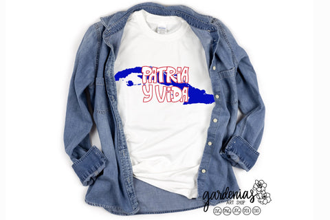 Cuba Patria y Vida Graffiti SVG SVG Gardenias Art Shop 