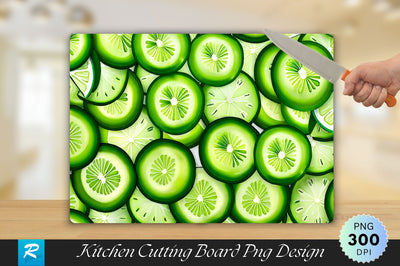 Cucumber Slices Cutting Board Sublimation Regulrcrative 