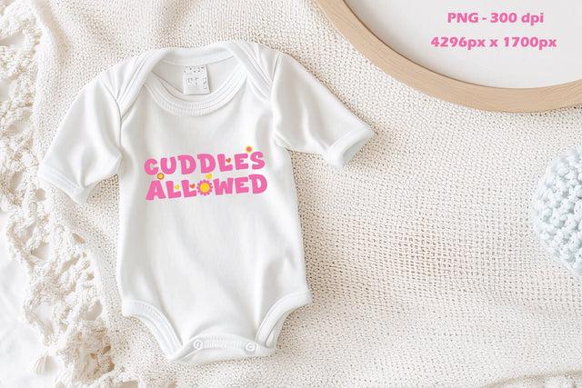 Cuddles Allowed - Cute Pink Cuddly Png Sublimation Karma Genie Graphics 