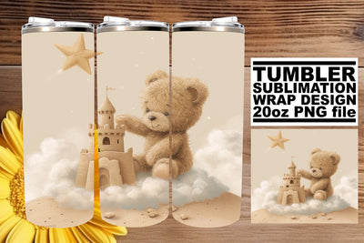 Cuddly Teddy Bear Sublimation for Tumblers Sublimation afrosvg 