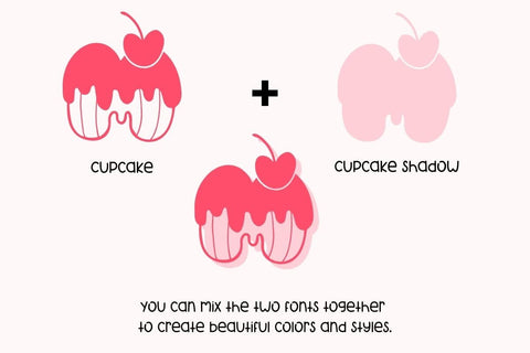 Cupcake - Decorative Font Duo Font AnningArts Design 