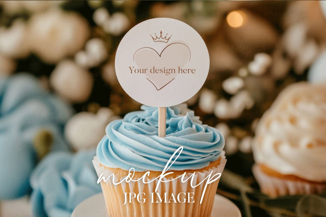 Cupcake Topper Mockup Mock Up Photo BijouBay 