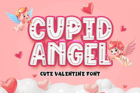 Cupid Angel Font Mozarella 