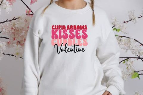 Cupid arrows kisses cuddles valentine retro svg design SVG sk.swapon Roy 