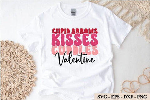 Cupid arrows kisses cuddles valentine retro svg design SVG sk.swapon Roy 