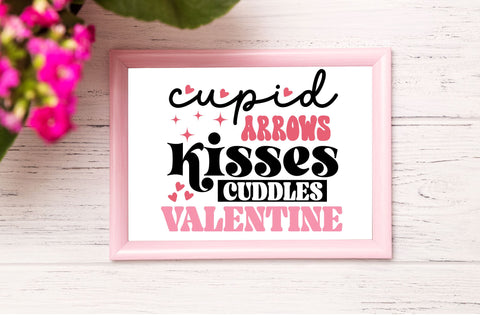 Cupid arrows kisses cuddles valentine Svg Design SVG Regulrcrative 