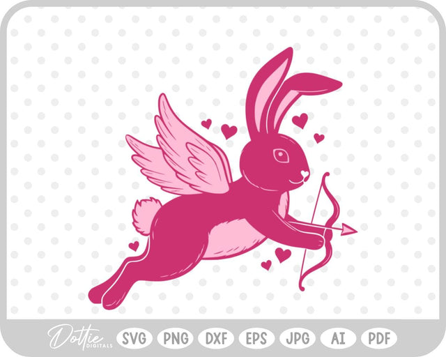Cupid Bunny SVG DottieDigitals 