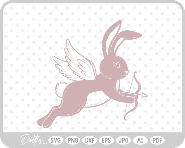 Cupid Bunny SVG DottieDigitals 