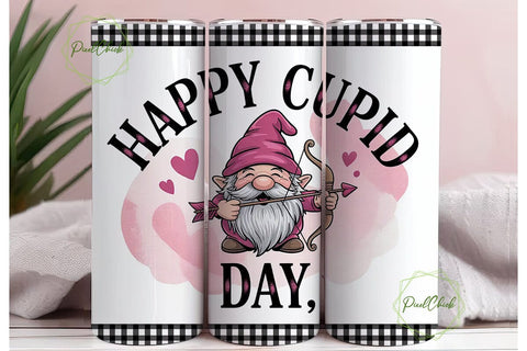 Cupid Gnome Valentine's 20oz Tumbler Sublimation PixelChick 