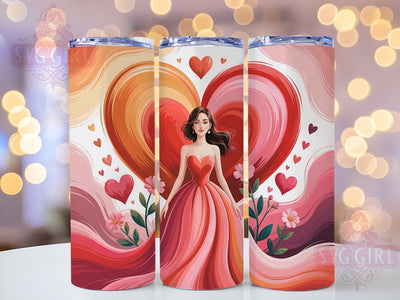Cupid Hearts Valentine Tumbler, Cupid Hearts Wrap, Romantic Love Cup, 20oz Sublimation Wrap, Stylish Valentine Design Tumbler, Artistic Cupid Heart Cup, Love Theme Wrap Sublimation SvggirlplusArt 