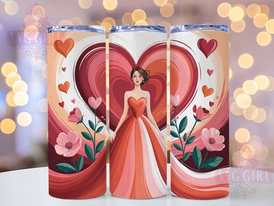 Cupid Hearts Valentine Tumbler, Cupid Hearts Wrap, Romantic Love Cup, 20oz Sublimation Wrap, Stylish Valentine Design Tumbler, Artistic Cupid Heart Cup, Love Theme Wrap Sublimation SvggirlplusArt 
