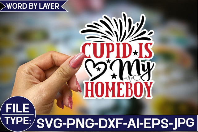 Cupid is My Homeboy Sticker SVG Design SVG Studio Innate 
