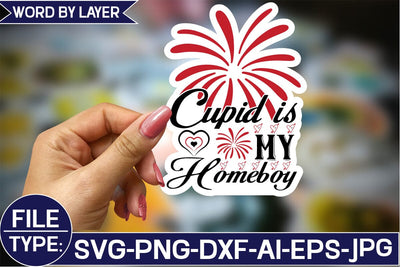 Cupid is My Homeboy Sticker SVG Design SVG Studio Innate 