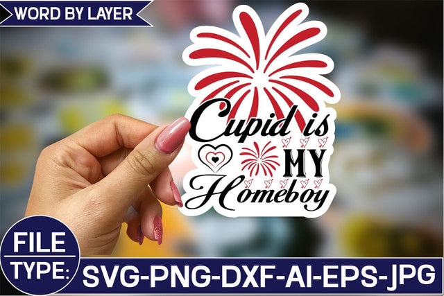 Cupid is My Homeboy Sticker SVG Design SVG Studio Innate 