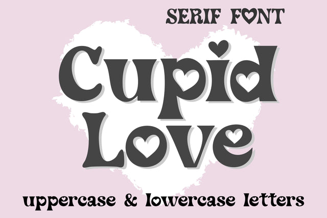 Cupid Love Font | Cute Valentine's Font | Romantic Font Font TonisArtStudio 