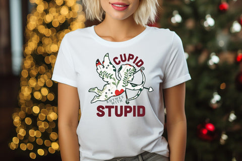 Cupid Rhymes with Stupid PNG Sublimation Sublimation CraftLabSVG 
