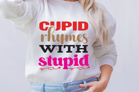 cupid rhymes with stupid SVG Angelina750 