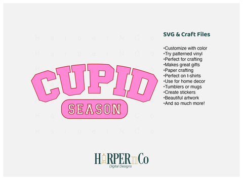 Cupid Season SVG PNG Cut EPS File SVG HarperNCo 