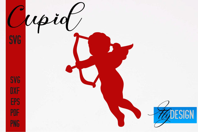 Cupid SVG | Paper Cut SVG | Paper Craft SVG Design SVG Fly Design 