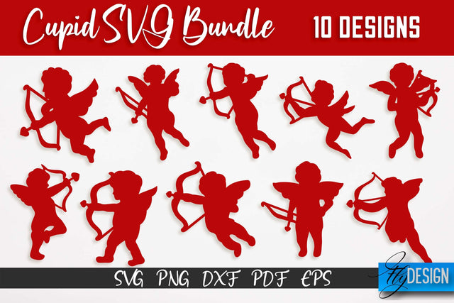 Cupid SVG | Paper Cut SVG | Paper Craft SVG Design SVG Fly Design 