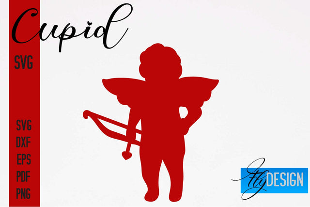 Cupid SVG | Paper Cut SVG | Paper Craft SVG Design SVG Fly Design 