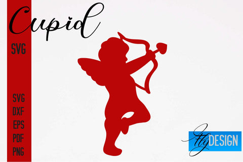 Cupid SVG | Paper Cut SVG | Paper Craft SVG Design SVG Fly Design 