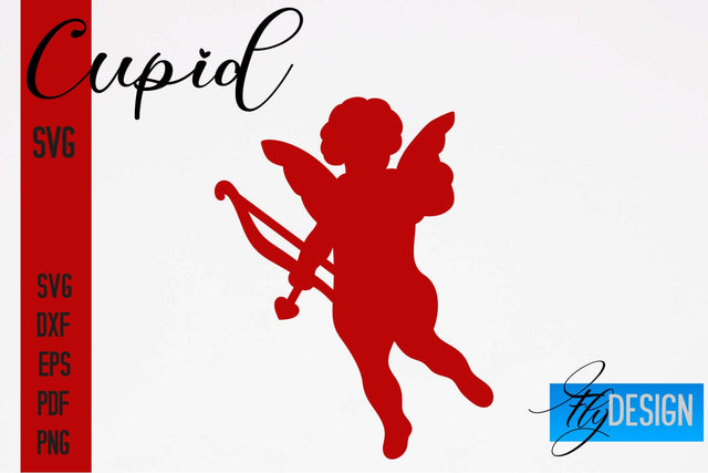 Cupid SVG | Paper Cut SVG | Paper Craft SVG Design SVG Fly Design 